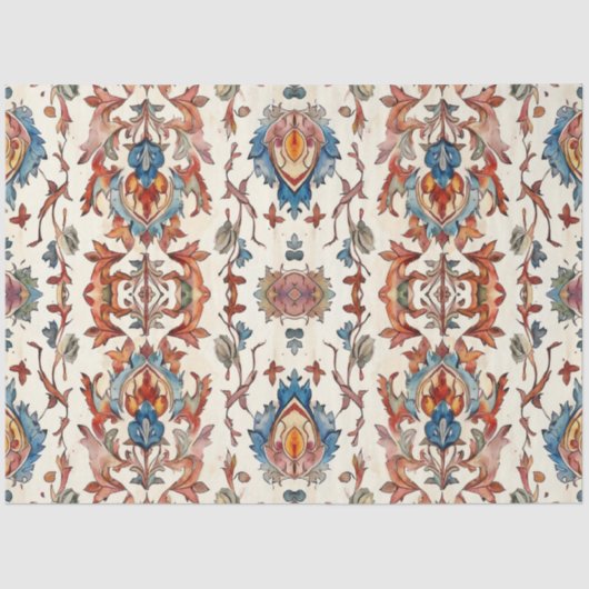 Rustieke Herfst met Blue Decoupage Tissuepapier (Voorkant)