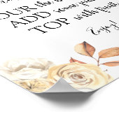 Rustieke Herfst Momosa Bar Drinkbord Poster (Hoek)