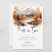 Rustieke Herfst Mountain Herfst in liefde Vrijgeze Kaart (Voorkant)