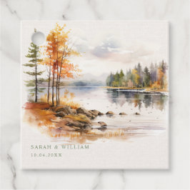 Rustieke herfst natuur bruiloft Favor Labels