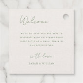 Rustieke herfst natuur bruiloft Favor Labels (Achterkant)