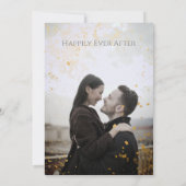 Rustieke Herfst Navy Blue Bohemian Wildflower Brui Kaart (Achterkant)