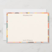 Rustieke herfst neutrale stijlvolle aangepaste bru bedankkaart (Voorkant)