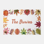 Rustieke herfst oogst herfst verlaat boerderij deurmat (Voorkant)