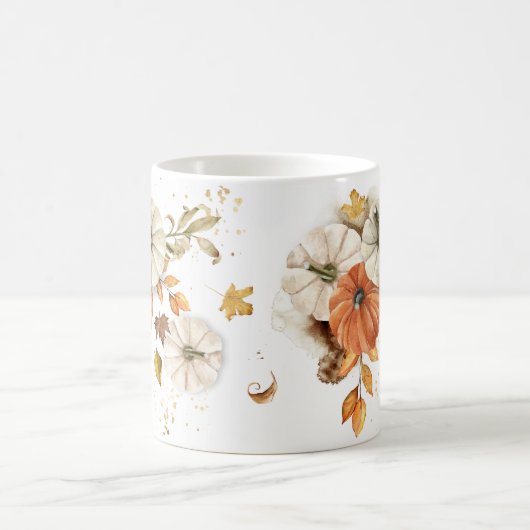 Rustieke Herfst Oogst Pompoen Koffie Mok (Center)