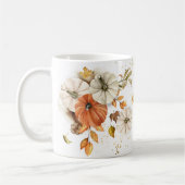 Rustieke Herfst Oogst Pompoen Koffie Mok (Links)