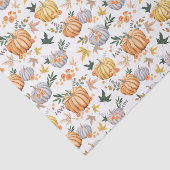 Rustieke Herfst Oogst Pompoen Patroon Thanksgiving Tissuepapier (Detail)