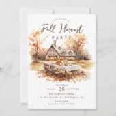 Rustieke Herfst Oogst Thanksgiving Kaart (Voorkant)