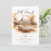 Rustieke Herfst Oogst Thanksgiving Kaart (Staand voorkant)