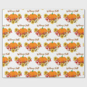 Rustieke herfst oogst / Welkom herfst ambacht Cadeaupapier (Vlak)