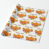 Rustieke herfst oogst / Welkom herfst ambacht Cadeaupapier (Uitgerold)
