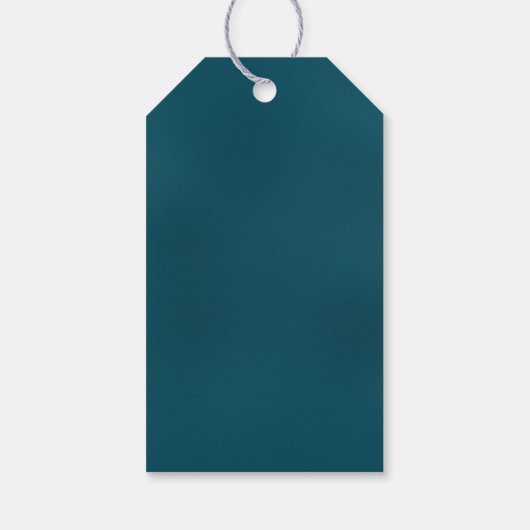 Rustieke Herfst Oranje Navy Blue Floral Wedding Cadeaulabel (Achterkant)