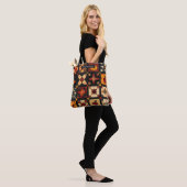 Rustieke herfst Patchwork Quilt patroon | boerderi Tote Bag (Op model)