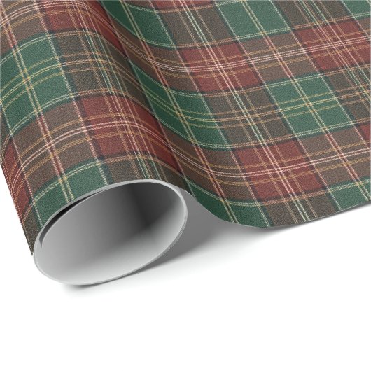 Rustieke herfst Plaid Cadeaupapier (Rol Hoek)