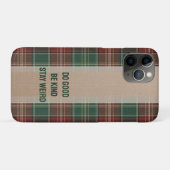 Rustieke herfst Plaid Case-Mate iPhone Case (Achterkant (horizontaal))