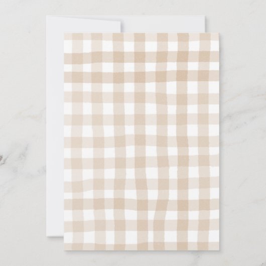 Rustieke Herfst Pompoen Bloemen Thanksgiving Diner Kaart (Achterkant)