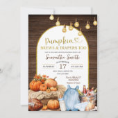 Rustieke Herfst Pompoen Brouwen & Luiers Baby show Kaart (Voorkant)