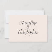 Rustieke Herfst Pompoen bruiloft met maaltijdoptie RSVP Kaartje (Achterkant)