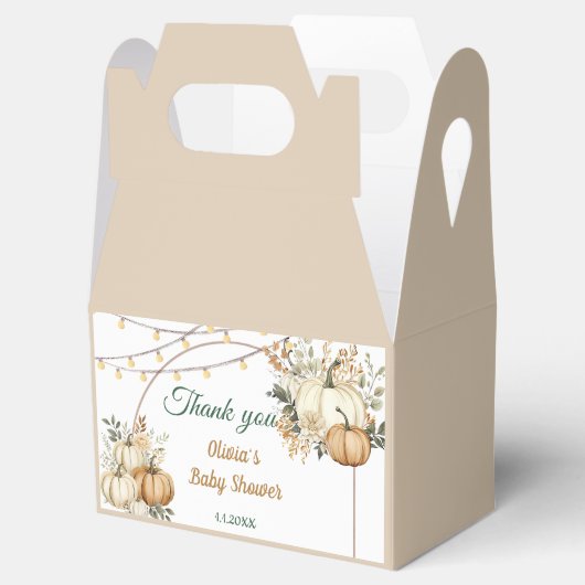 Rustieke Herfst pompoen gunst doos Bedankdoosjes (Geopend)