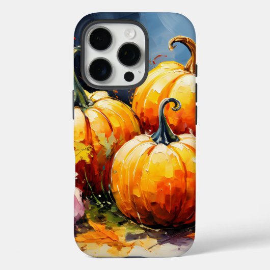 Rustieke Herfst Pompoen Kleurrijke Herfstbladeren Case-Mate iPhone Case (Achterkant)
