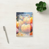 Rustieke Herfst Pompoen Kleurrijke Herfstbladeren Post-it® Notes (Kantoor)
