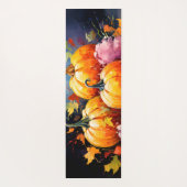 Rustieke Herfst Pompoen Kleurrijke Herfstbladeren Yogamat (Achterkant)
