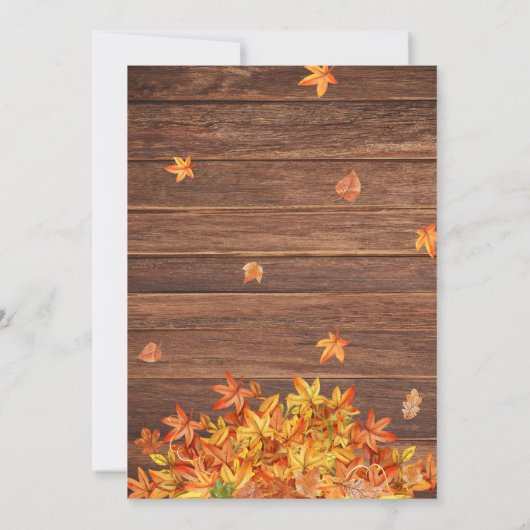 Rustieke herfst pompoen patch verjaardag kaart (Achterkant)