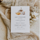 Rustieke Herfst Pompoen Save the Date Invitation Kaart