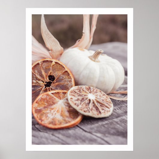Rustieke herfst pompoen stilleven gezellige boerde poster (Voorkant)