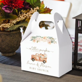 Rustieke Herfst Pompoen Truck Baby shower gunstbox Bedankdoosjes