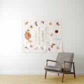 Rustieke Herfst Pompoen Vrijgezellenfeest Welkom A Wandkleed (In Situ (horizontaal))