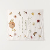 Rustieke Herfst Pompoen Vrijgezellenfeest Welkom A Wandkleed (Voorkant (horizontaal))