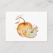 Rustieke Herfst Pompoen Zonnebloem Hout Boek Aanvr Informatiekaartje (Achterkant)