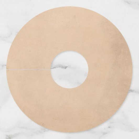 Rustieke herfst pompoenen herfst bruiloft wijnglaslabel (Achterkant)