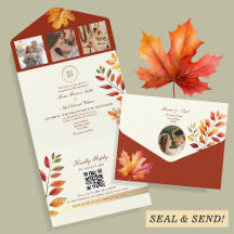 Rustieke Herfst QR Code Wedding