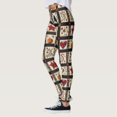 rustieke Herfst quiltpatroon | lappendeken Leggings (Links)