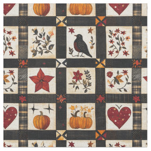 rustieke Herfst quiltpatroon lappendeken Stof