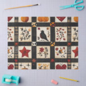 rustieke Herfst quiltpatroon | lappendeken Tissuepapier (Craft)