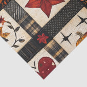 rustieke Herfst quiltpatroon | lappendeken Tissuepapier (Detail)