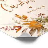 Rustieke herfst raden hoeveel snoepjes baby shower poster (Hoek)