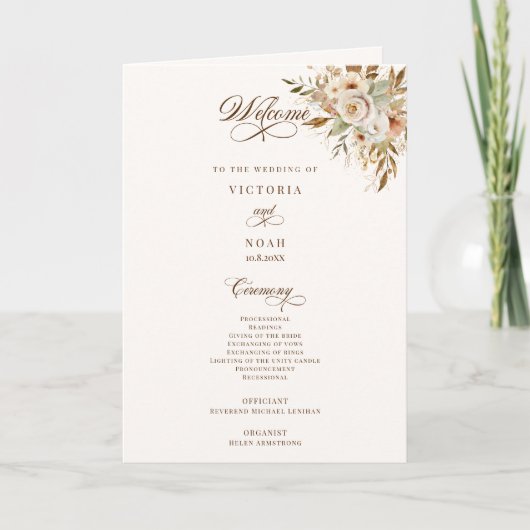 Rustieke herfst Rozen Botanisch Programma (Voorkant)