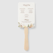 Rustieke herfst Rozen Botanische programma Handwaaier (Achterkant)