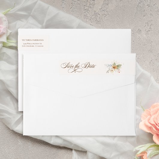 Rustieke herfst Rozen Botanische Script