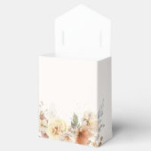 Rustieke herfst Rozen Botanische Script Bedankdoosjes (Geopend)