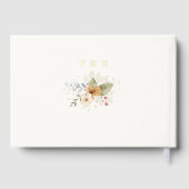 Rustieke herfst Rozen Botanische Script Gastenboek (Achterkant)