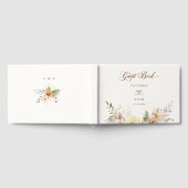 Rustieke herfst Rozen Botanische Script Gastenboek (Volledig)