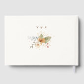 Rustieke herfst Rozen Botanische Script Gastenboek (Achterkant)