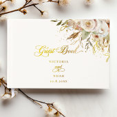 Rustieke herfst Rozen Botanische Script Gastenboek