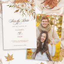 Rustieke herfst Rozen Botanische Script