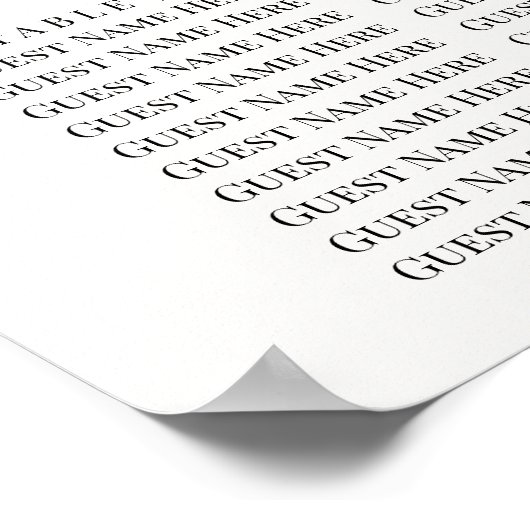 Rustieke herfst Rozen Botanische Script Zitkaarten Poster (Hoek)